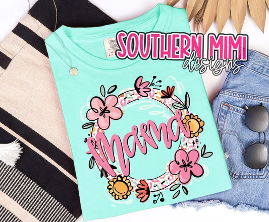 Leopard and Floral tee